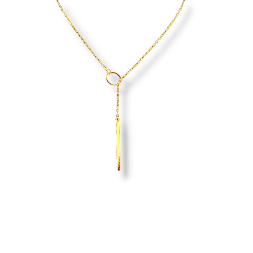 Threaded Golden Matchstick Necklace UK Jewellery Wholesa