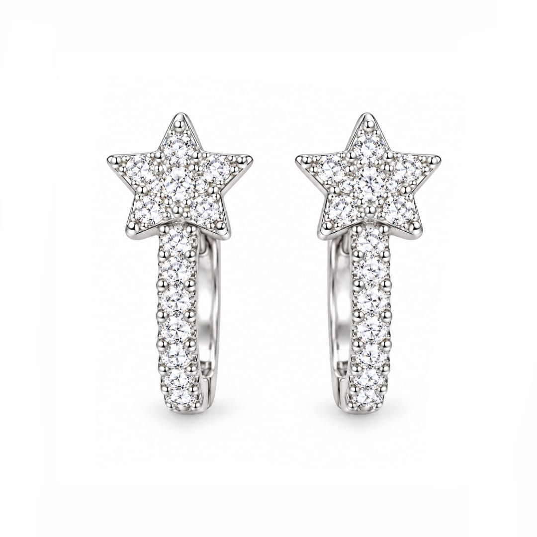 Crystal Star Earrings