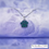 Thumbnail: Green Sparkle Paws Necklace