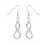 Thumbnail: Silver Infinite Drop Necklace & Earring Set