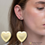 Thumbnail: Golden Heart Stud Earrings