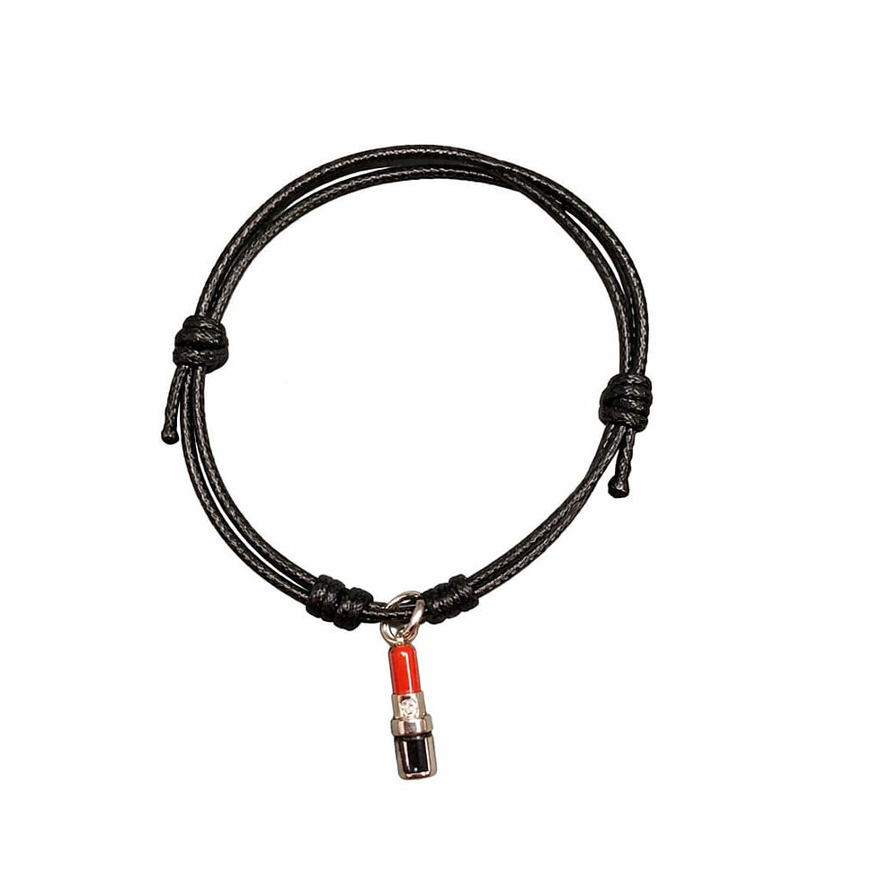 Thumbnail: Black Rope Bracelet (Various Designs)