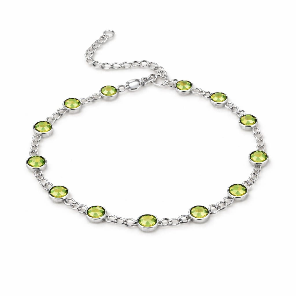 Angel Of Hope Green Crystal Bracelet 