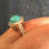 Thumbnail: Sterling Silver Turquoise/CZ statement ring