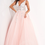 Thumbnail: Blush Tulle Floral Embroidered Prom Ballgown 11092