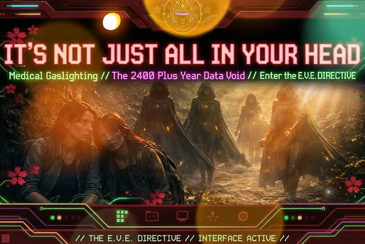 IT'S NOT "JUST ALL IN YOUR HEAD". MEDICAL GASLIGHTING, THE 2400+ YEAR DATA VOID EXPOSED.