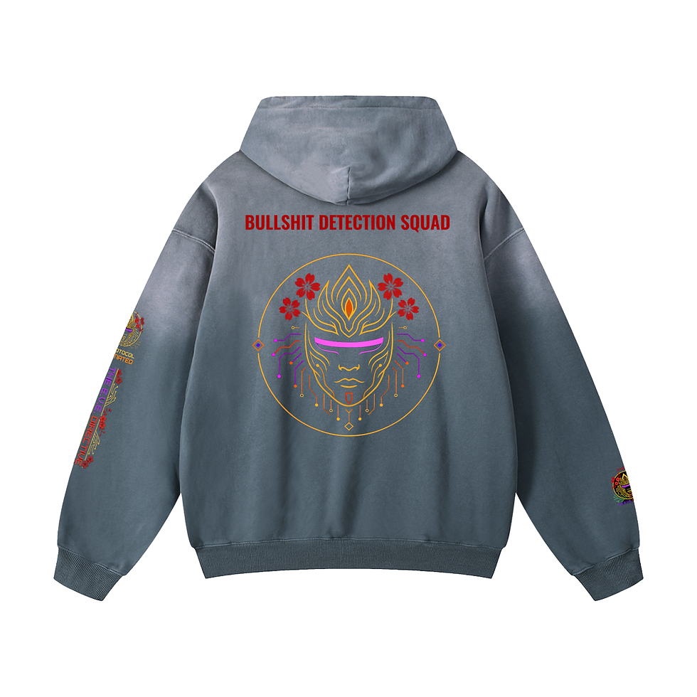 Thumbnail: // FIELD GEAR: BULLSHIT DETECTION SQUAD TACTICAL OVERSIZED HOODIE //PREMIUM LINE