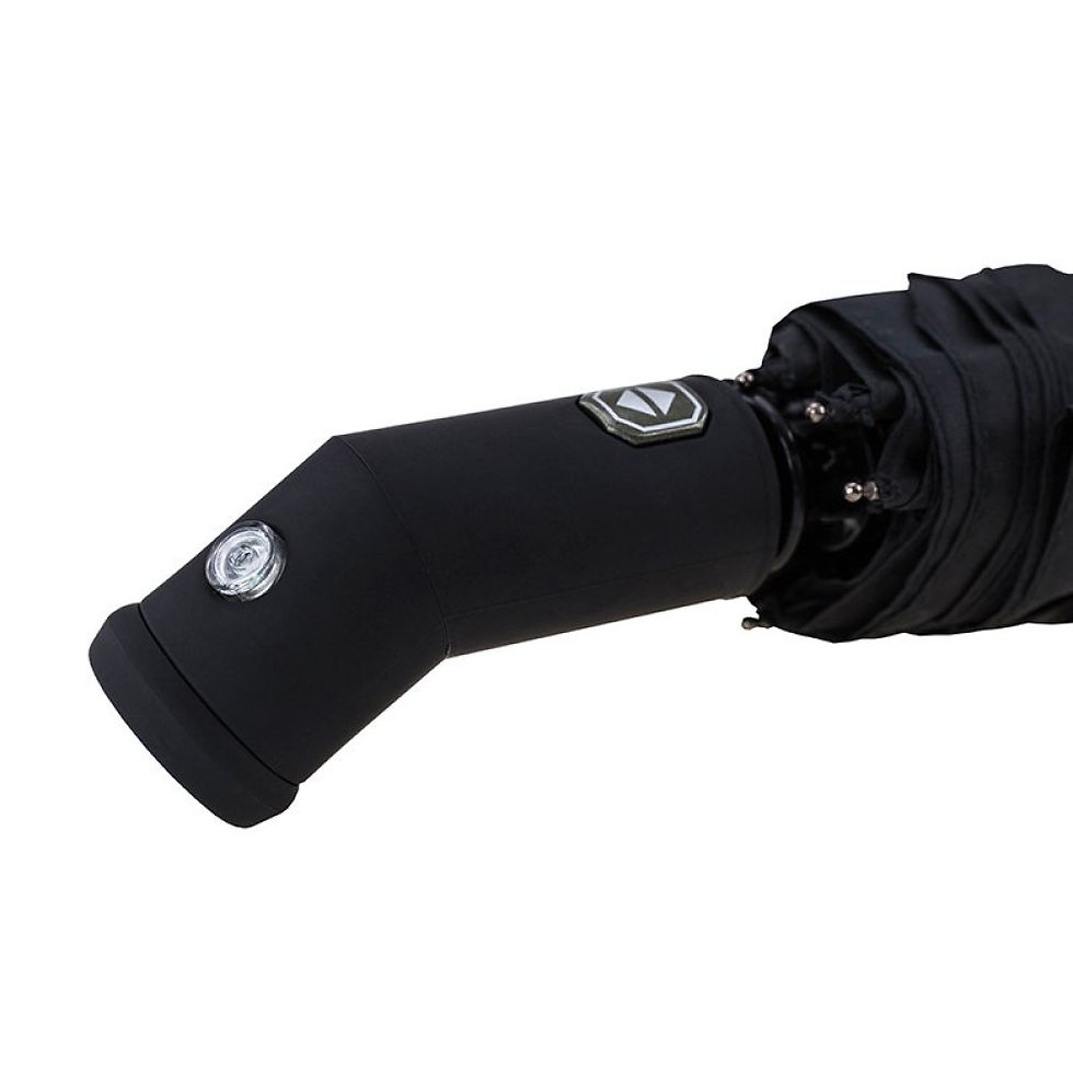 Thumbnail: Складна парасоля антишторм з ліхтариком