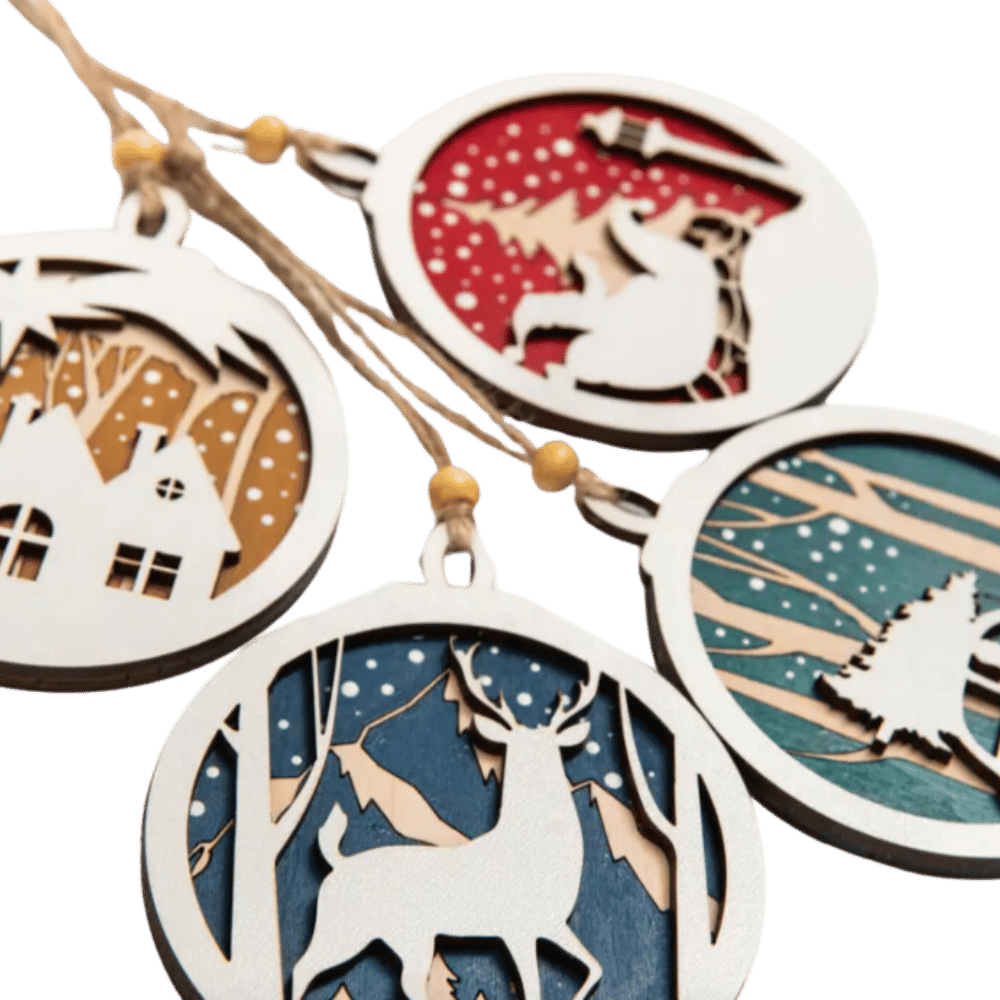 Набір ялинкових прикрас-розмальовок