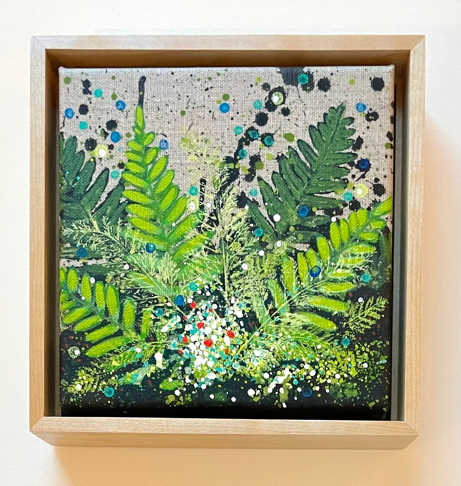 "Form and Flora", Painting on linen by Vermont Artist Stephanie Sullivan