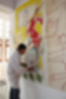 Stephen Grima working on fresco 2008