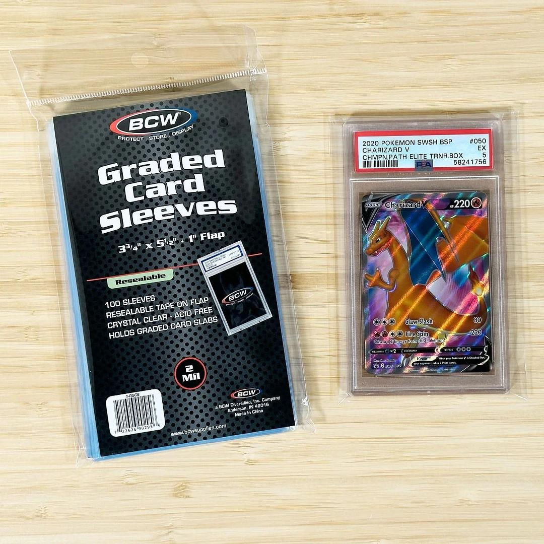 Resealable Graded Card Sleeves - 100 Pack