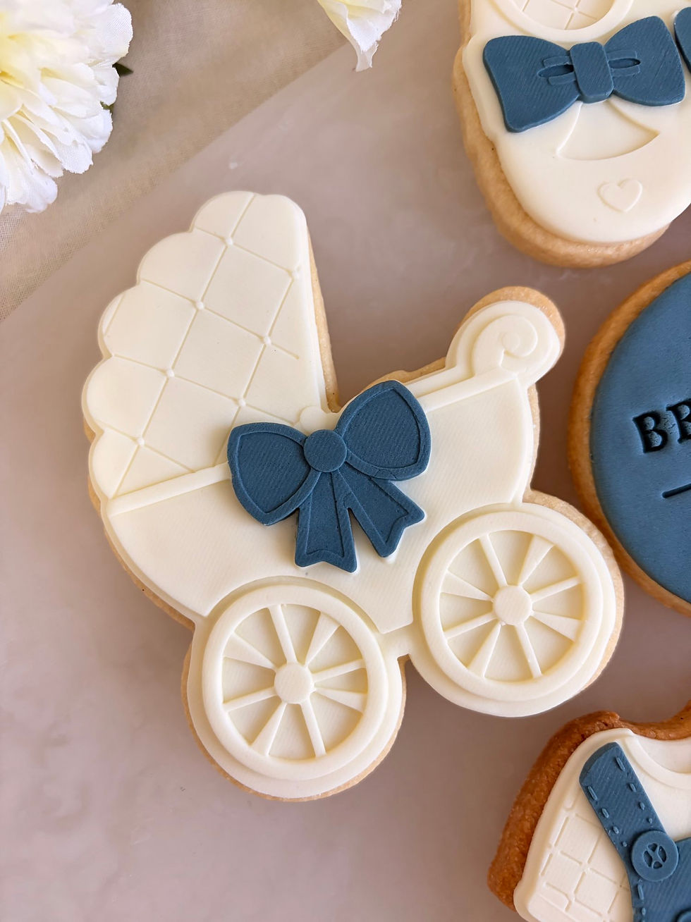 Thumbnail: Pram Cookie Cutter & Fondant Embosser STL