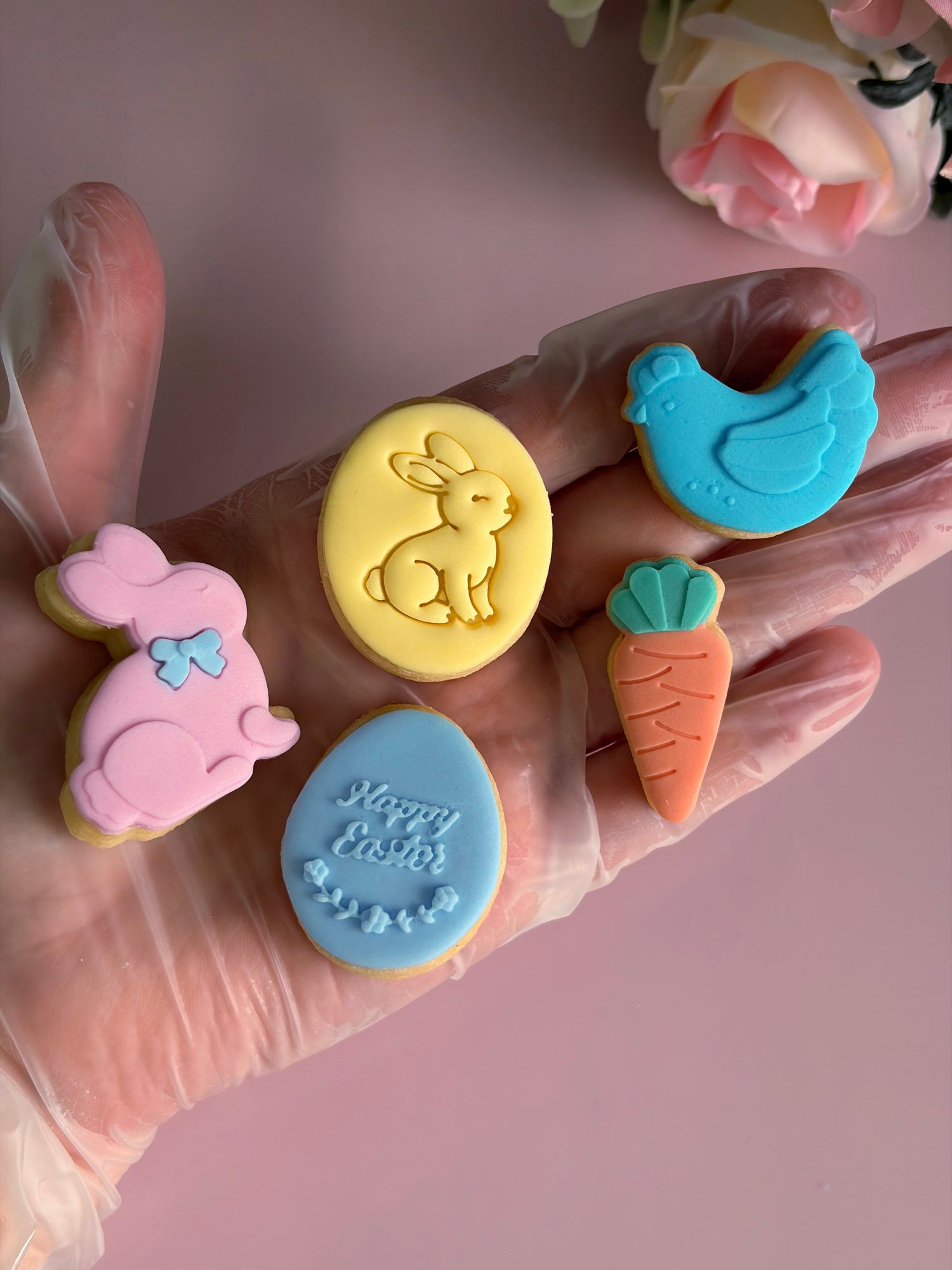 mini easter cookie cutters and fondant stamp embossers