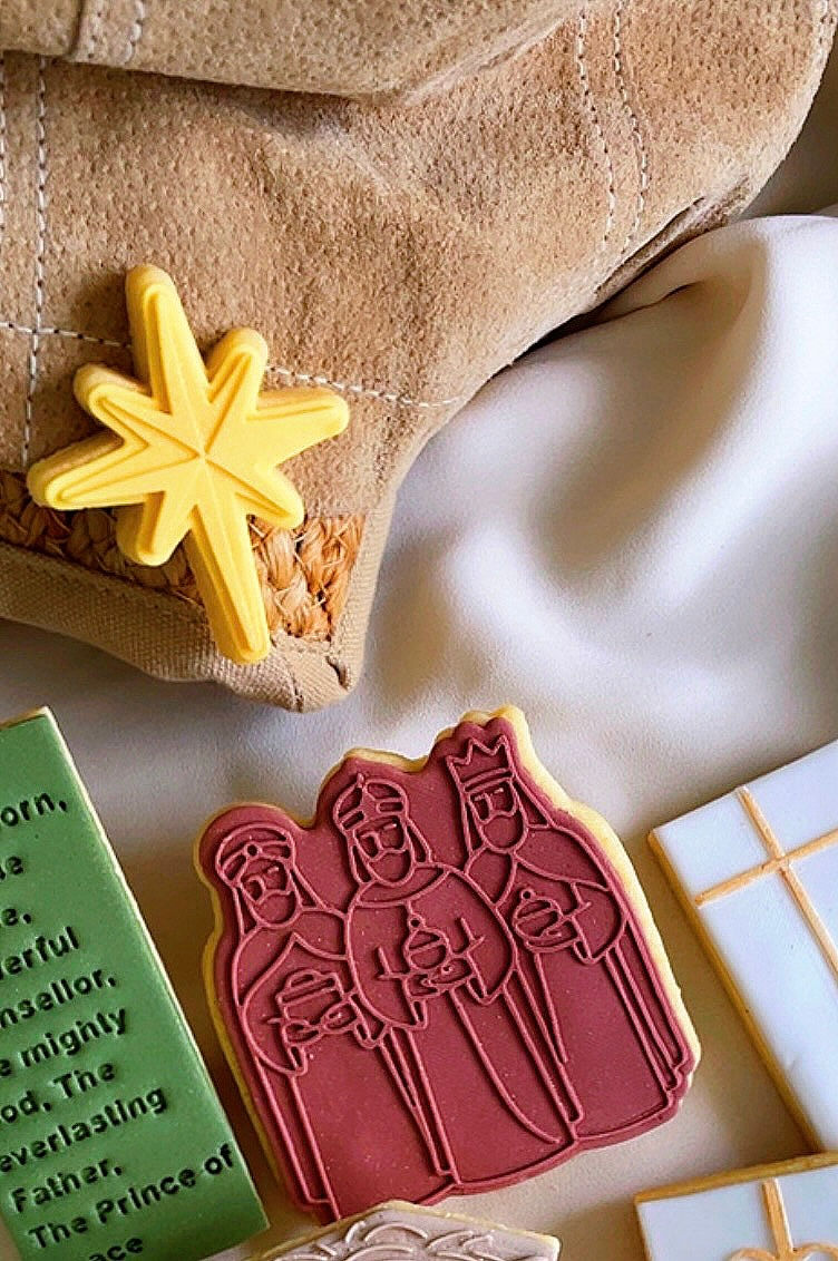 Thumbnail: 3 Wise Men Christmas Nativity Cookie Cutter + Embosser