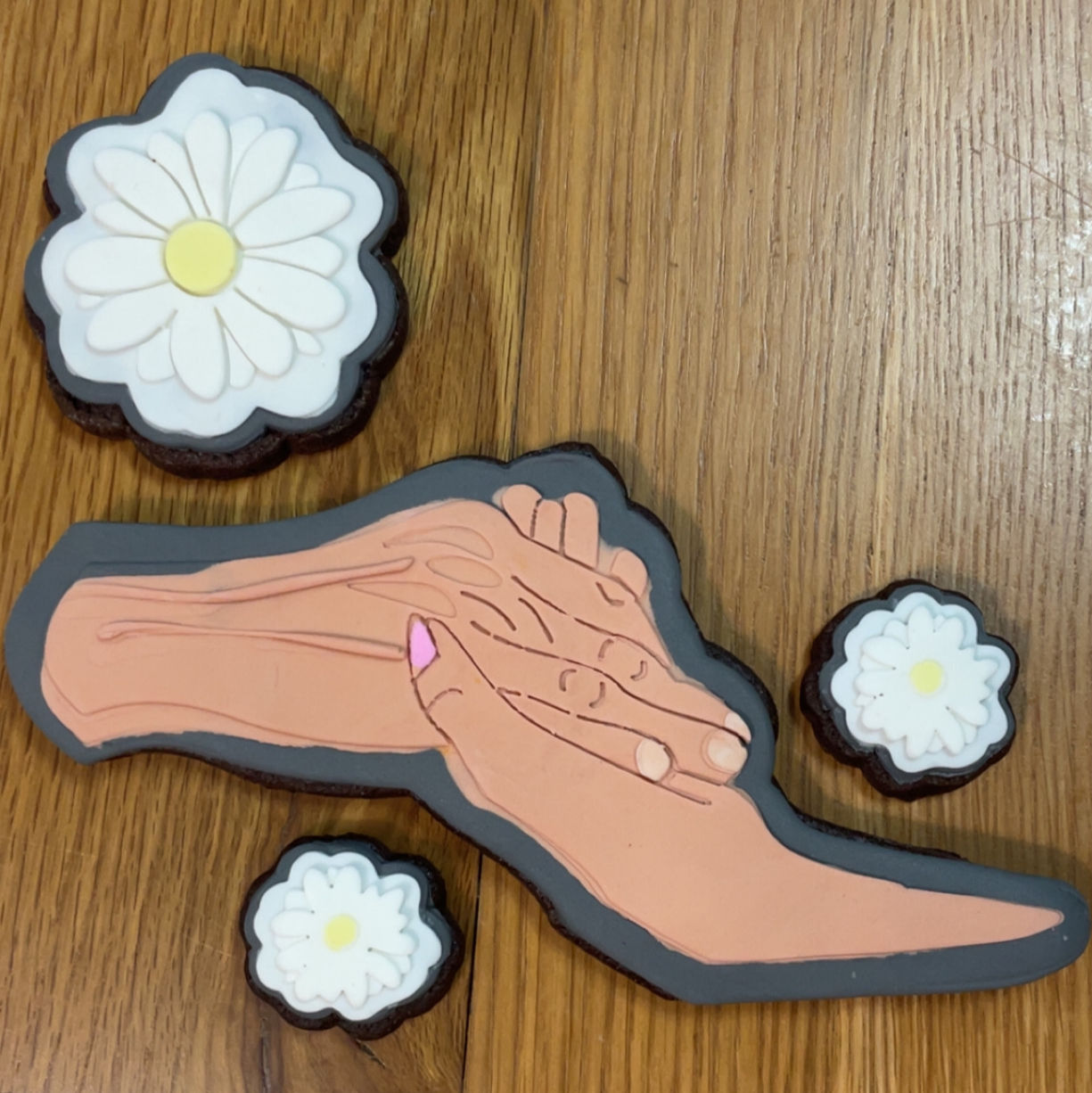 Cookie Cutter Hand Shape and Fondant Embosser