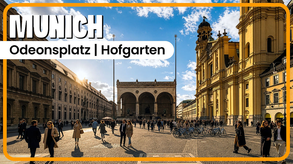 Odeonsplatz & Hofgarten | Munich Walking Tour