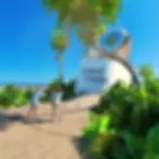 Nomad Oasis perfume on tropical beach