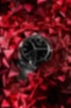 Nomadic watch Cior resting on a bed of crimson ribbon