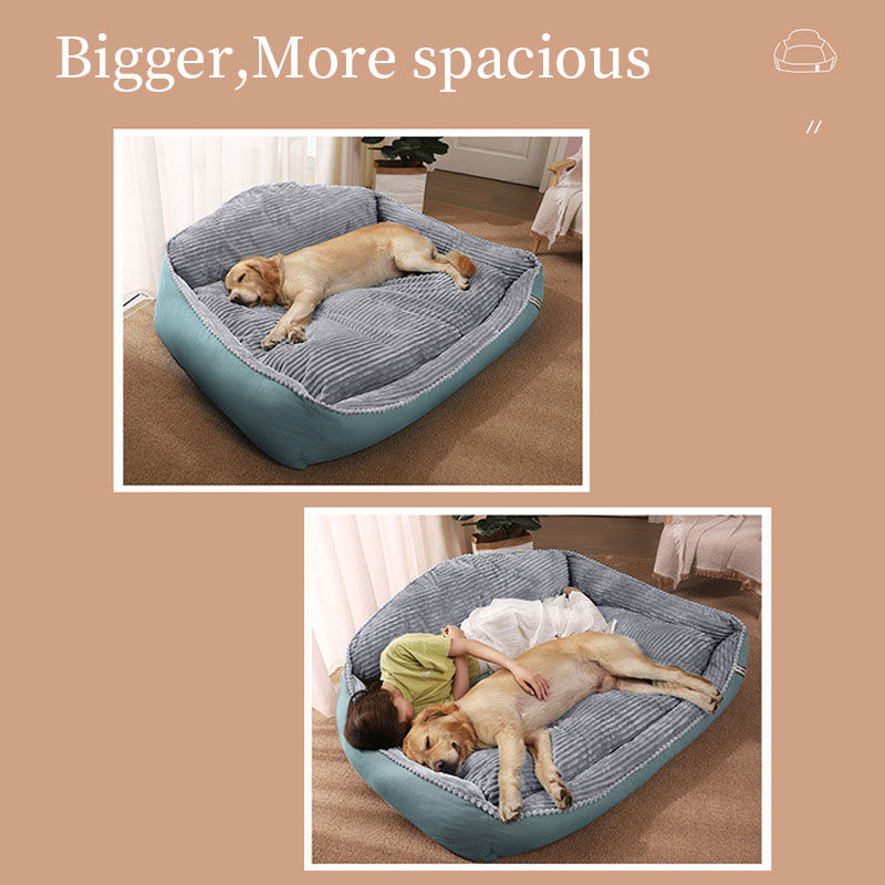 Large Dog House Bed — Warm Winter Pet Mat & Cushion for All Seasons