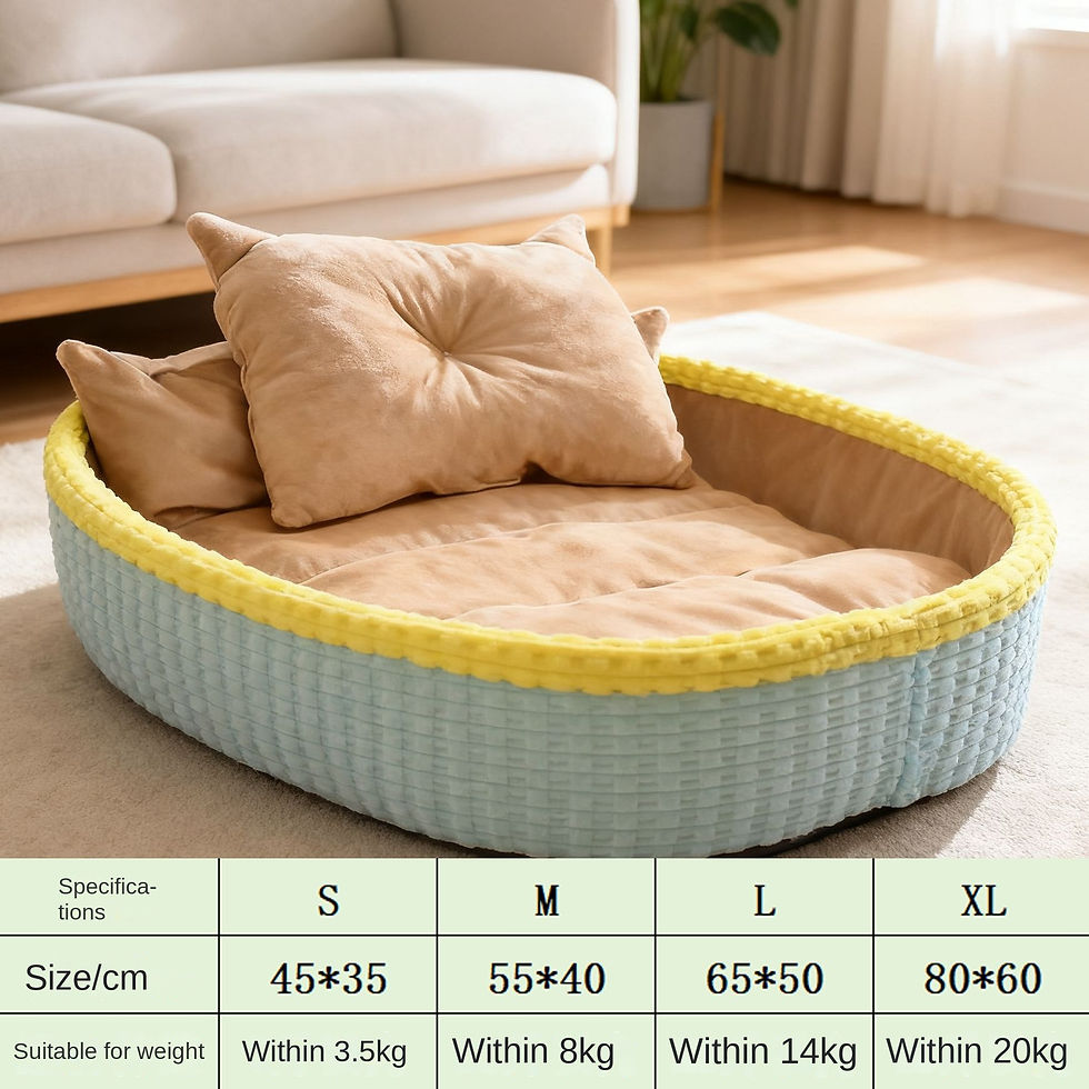 Thumbnail: Winter Dog House Bed Half-Enclosed Pet Mat for Cats & Dogs