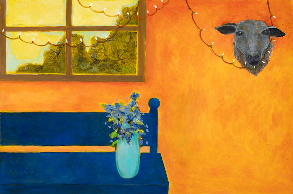 Blue Vase by the Window