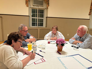 Church members gathered for outreach