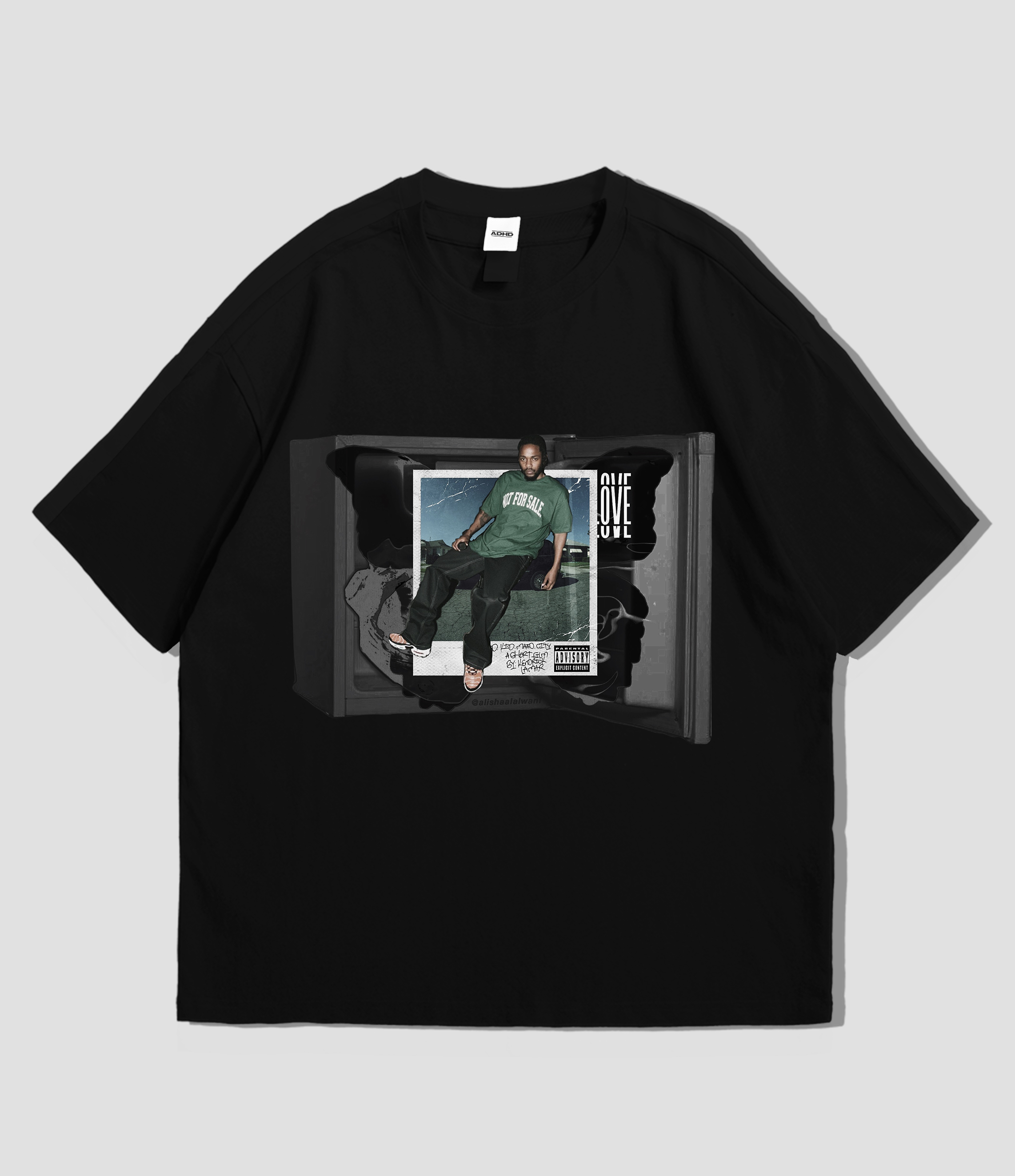 good kid, m.a.a.d city kendrick oversized t-shirt