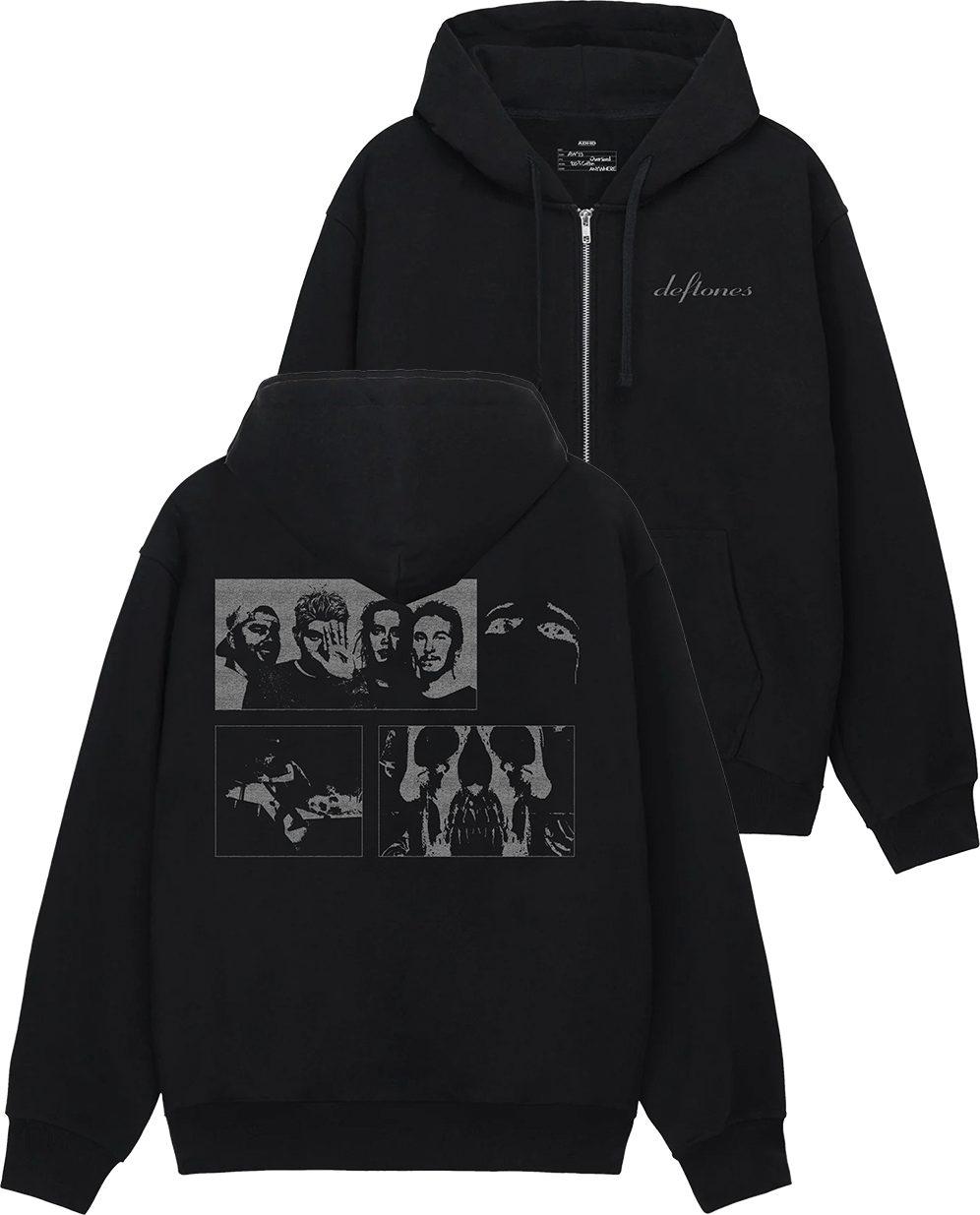 deftones heavyweight zip-up hoodie