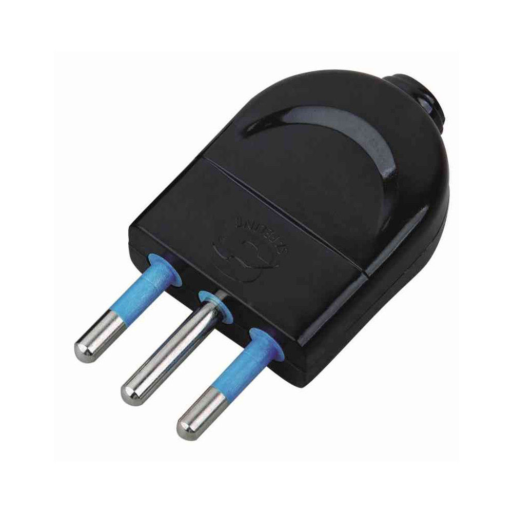 Cfg E248 spina 2 prese + terra 10A nero
