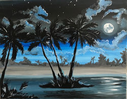 Sunset Landscape Painting