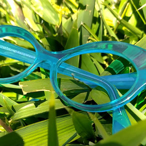 Lunettes sur mesure turquoises / turquoise bespoke eyewear