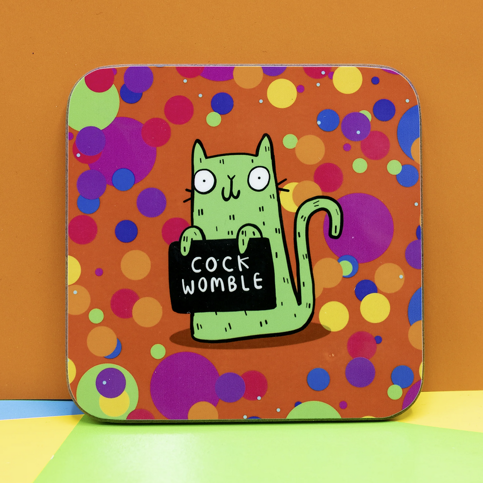 katie abey, katie abey gifts, katie abey coaster, sweary gifts, funny coaster, cute coaster, quirky gifts, geek store