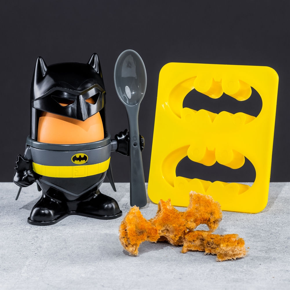 batman merch, dc merch, batman gifts for kids, gifts for big kids, fun egg cups, gifts for batman fans, cool batman gifts uk