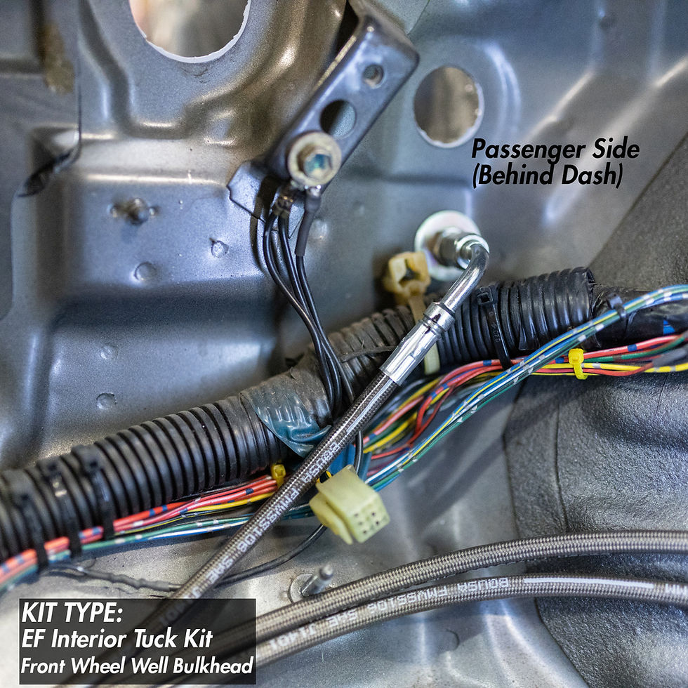 Thumbnail: EF Civic / DA Integra Interior Brake Line Tuck Kit