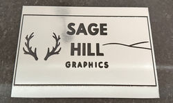 Acrylic sign with business logo