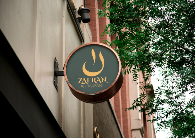 ZAFRAN — Mediterranean Restaurant Branding Project