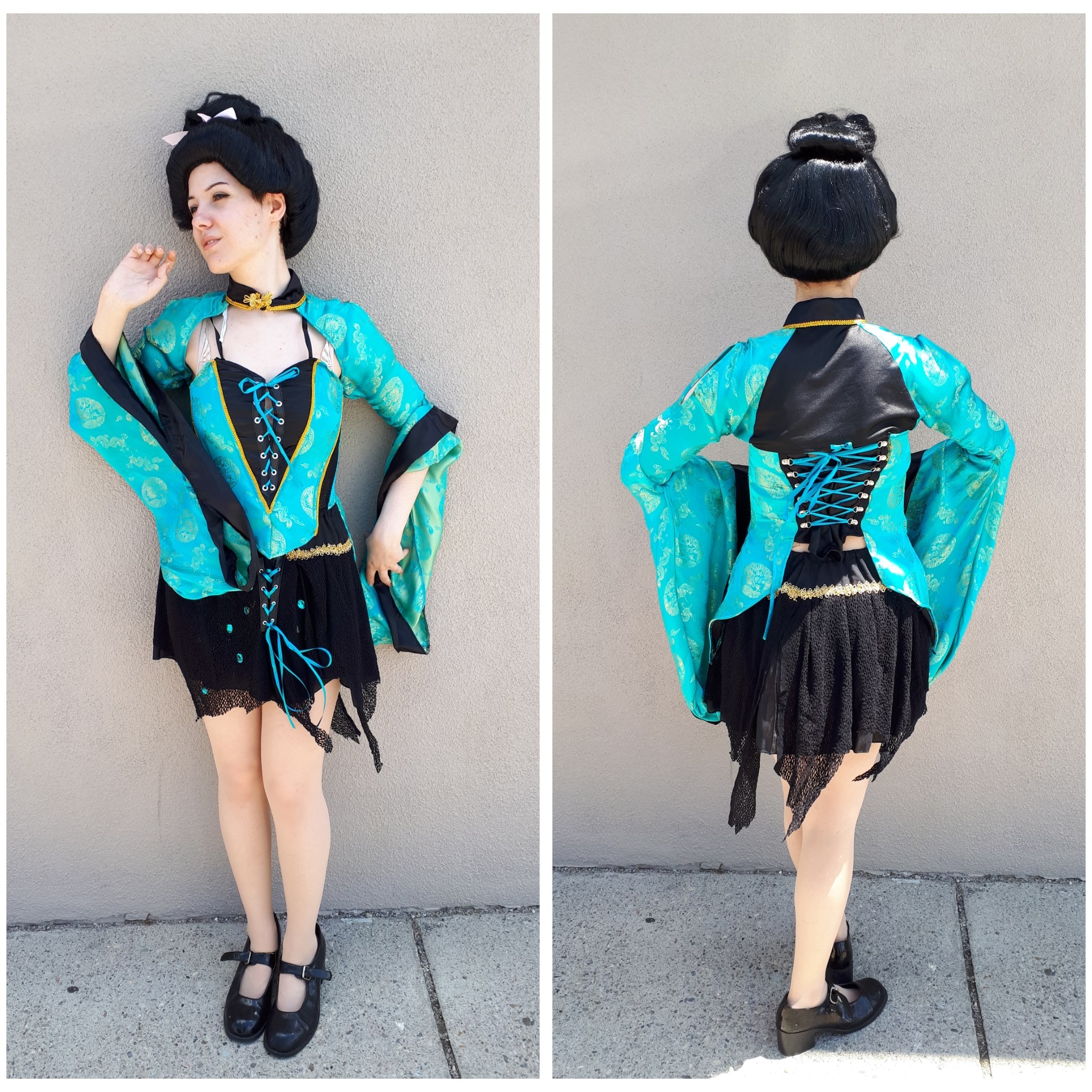 Teal Sexy Geisha