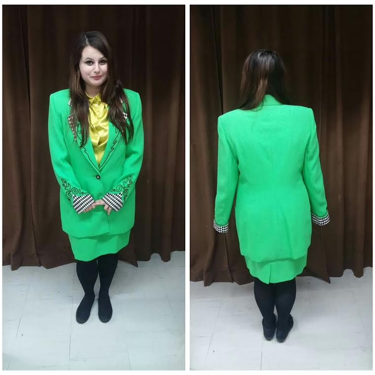 Lime 80's Business Woman