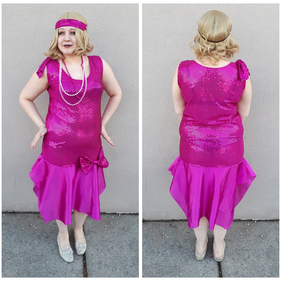 Hot Pink Sequin Flapper