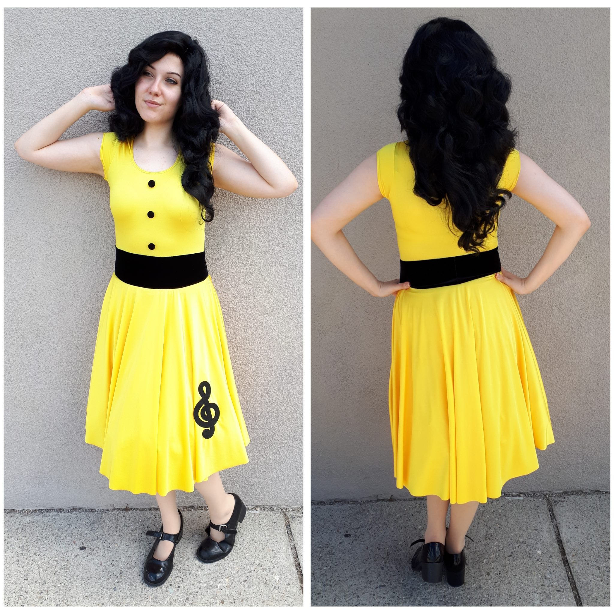 Yellow 50's Dress