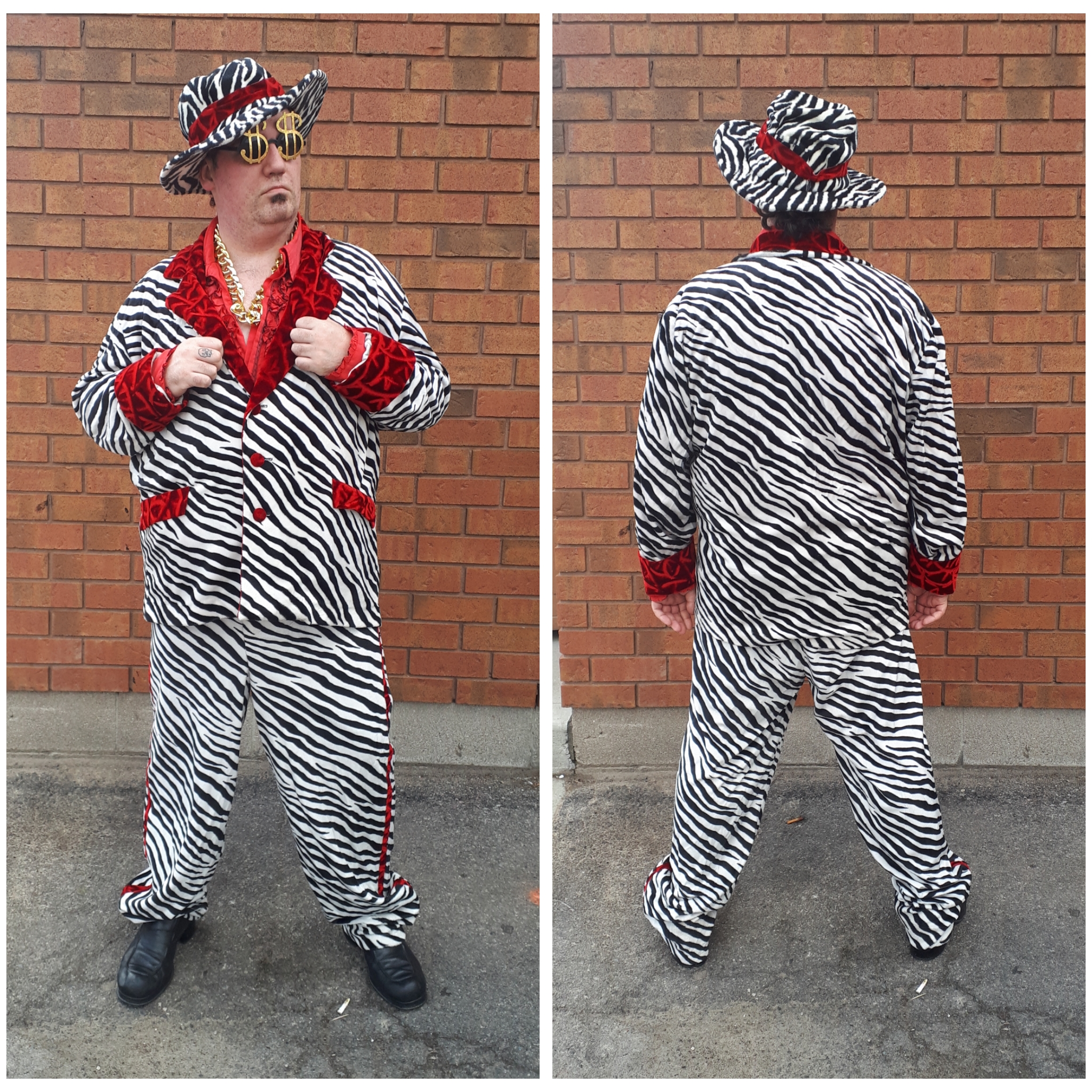 Plus Size Zebra Pimp
