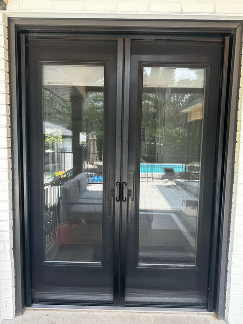 Double Door Retractable Screen in Toronto, Mississauga, Vaughn, Etobicoke