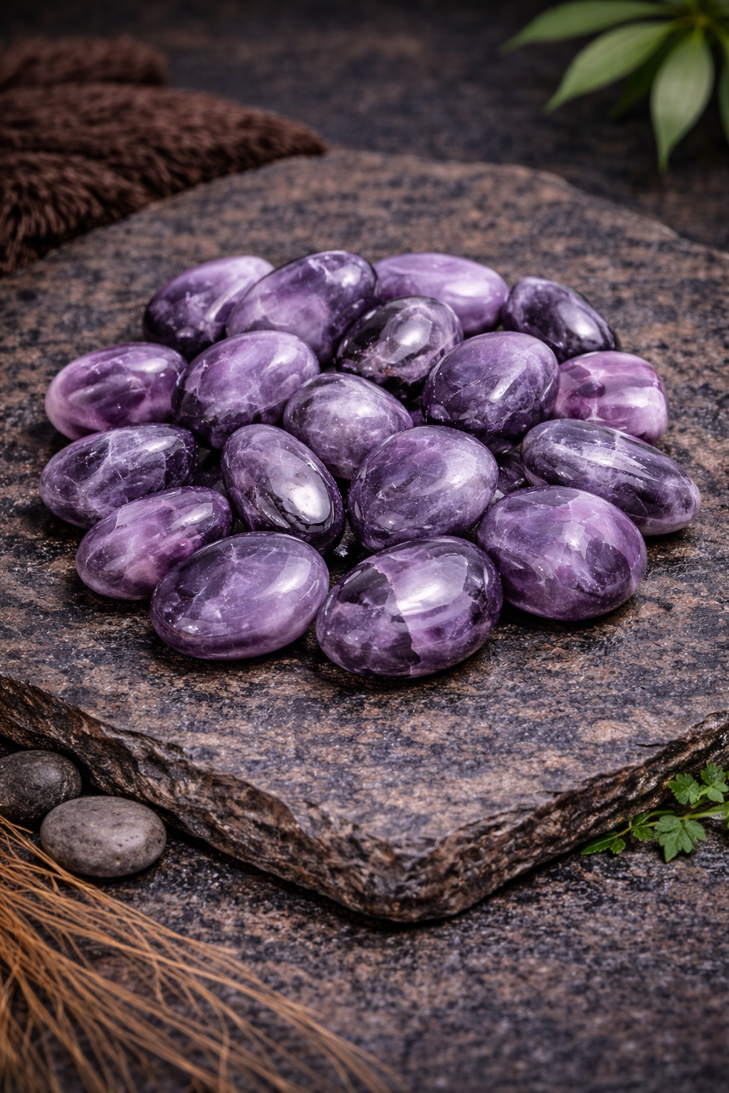 🪨 Pierre roulée Améthyste – Qualité AA (20 à 30 mm)