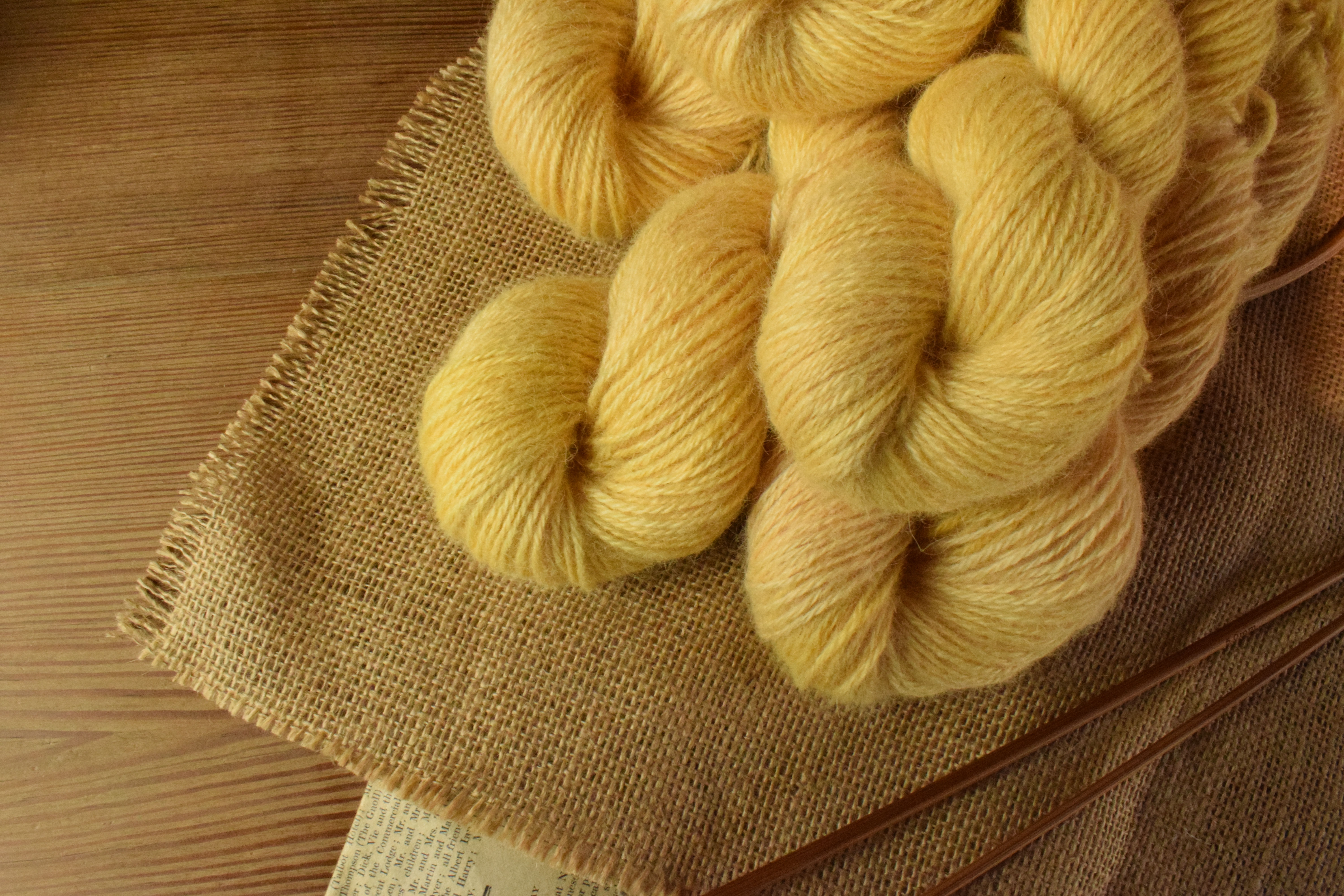 *Forage Dyed* Natural Dyed in Onion. Masham DK 100g