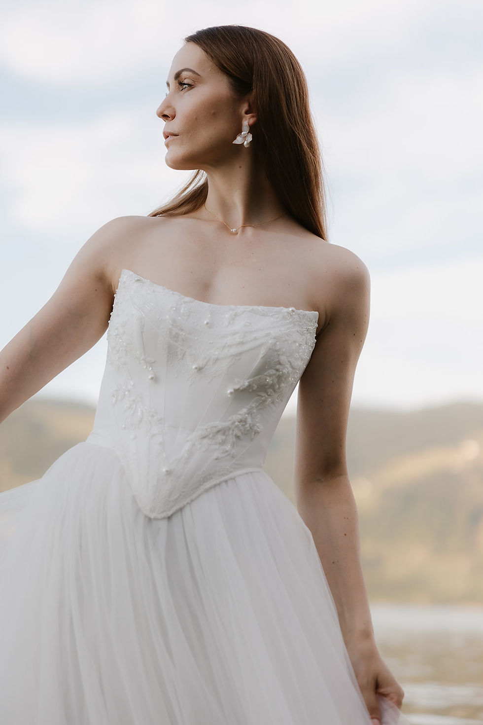 Miniaturbild: Ohrringe Alexandra eleganter Hochzeitsschmuck Braut