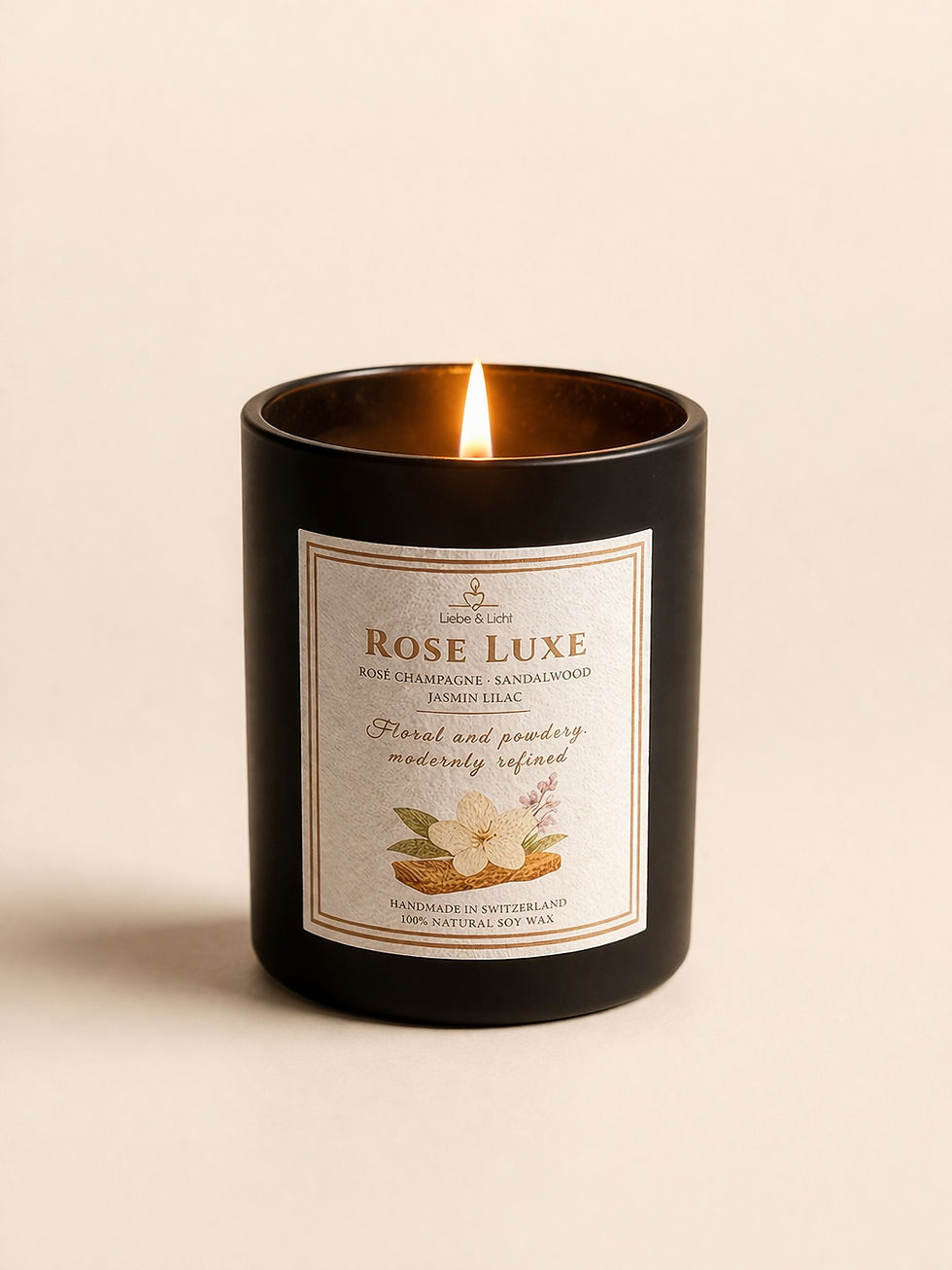 Miniaturbild: ROSE LUXE – Exklusive Duftkerze aus 100% Sojawachs