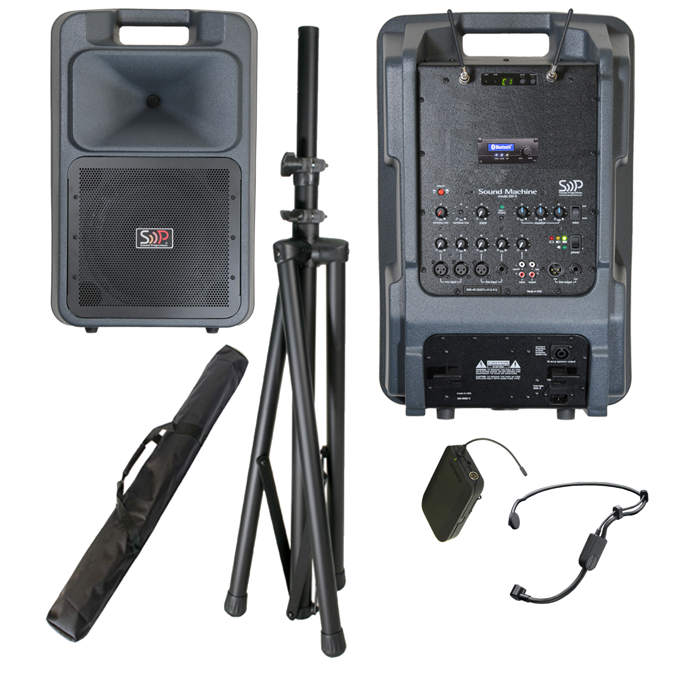 Shure Frequency Agile UHF body-pack wireless system.  