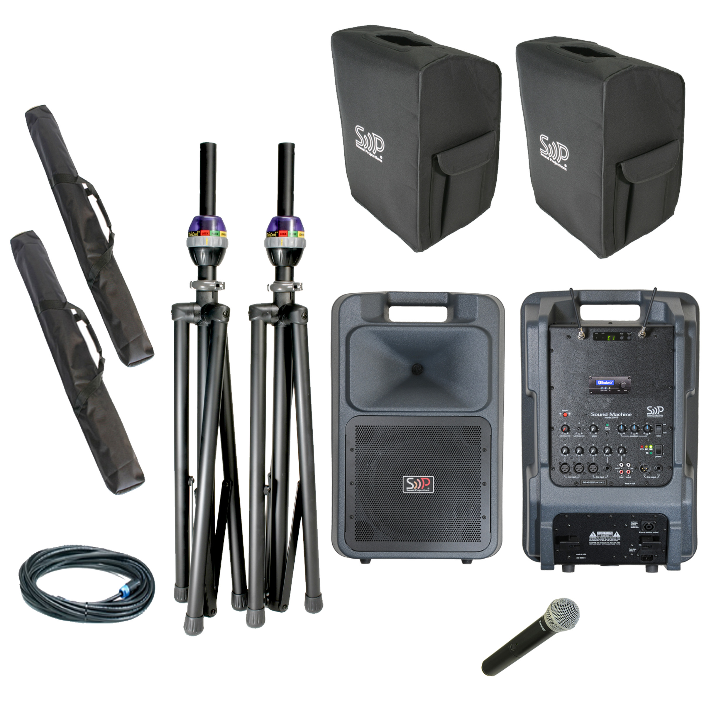 Sound Projections SM5-HHBTDLX &mdash; SM-5 Deluxe: UHF Handheld Wireless + Bluetooth + Companion Speaker
