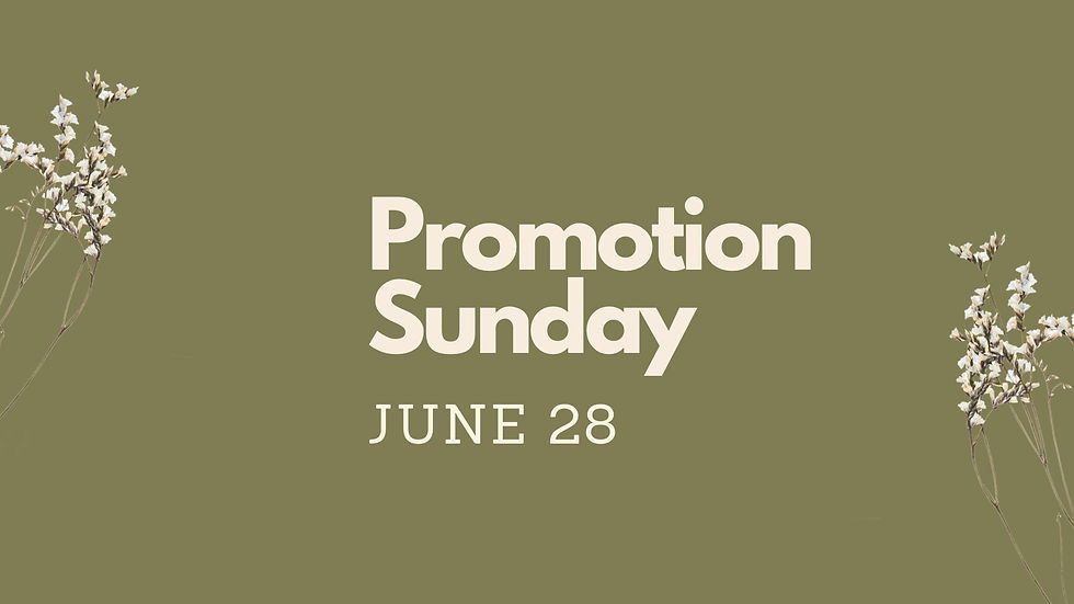 Promotion Sunday